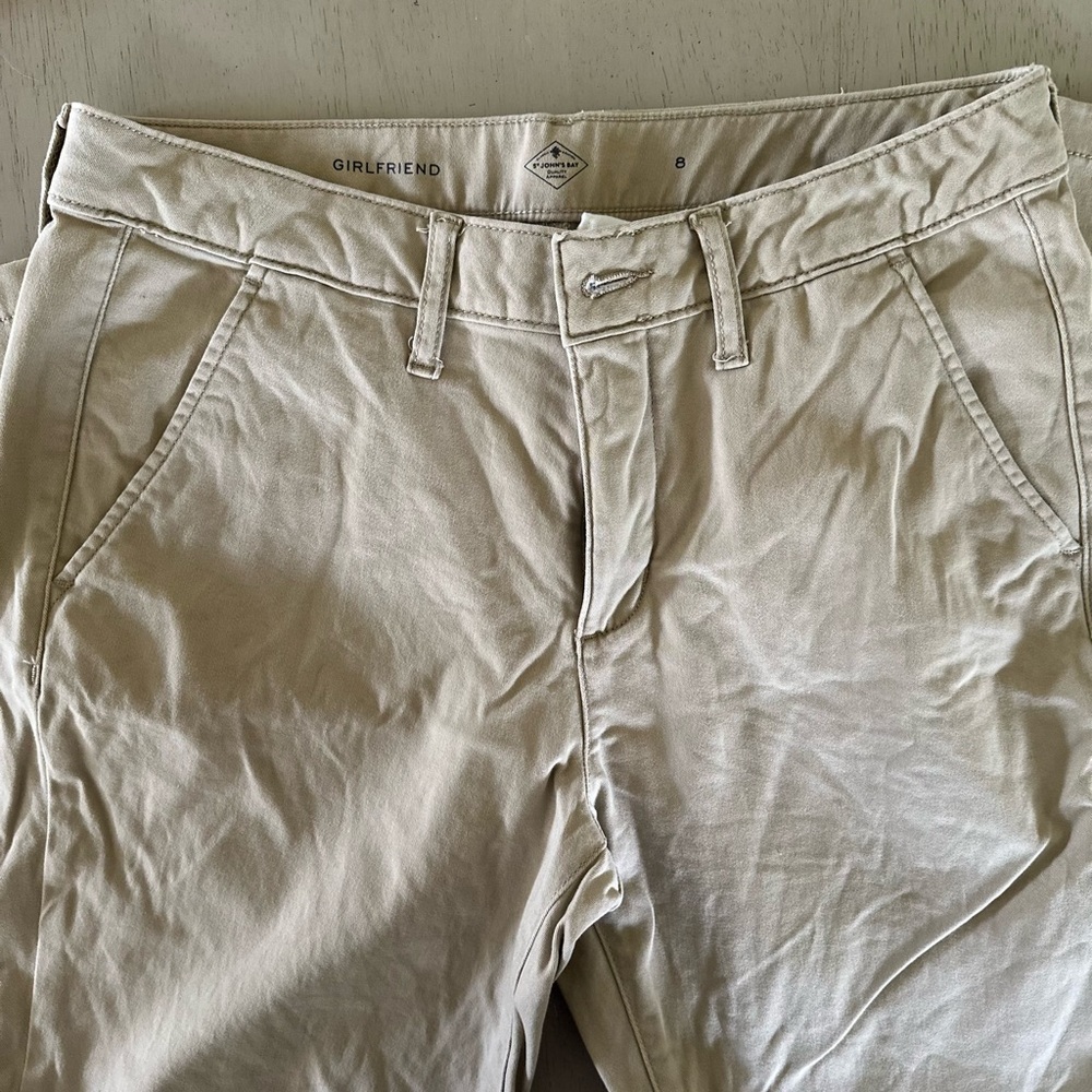 St. John's Bay Tan Straight Leg Pants